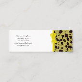 Leopardendrucke, Leoparden, Braunleopard Mini Visitenkarte (Rückseite)