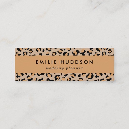 Leopardendrucke, Leoparden, Braunleopard Mini Visitenkarte (Vorderseite)