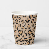 Leopardendrucke, Leoparden, Braunleopard Pappbecher (Rechts)