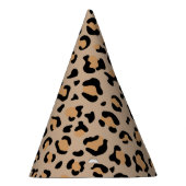 Leopardendrucke, Leoparden, Braunleopard Partyhütchen (Rechts)