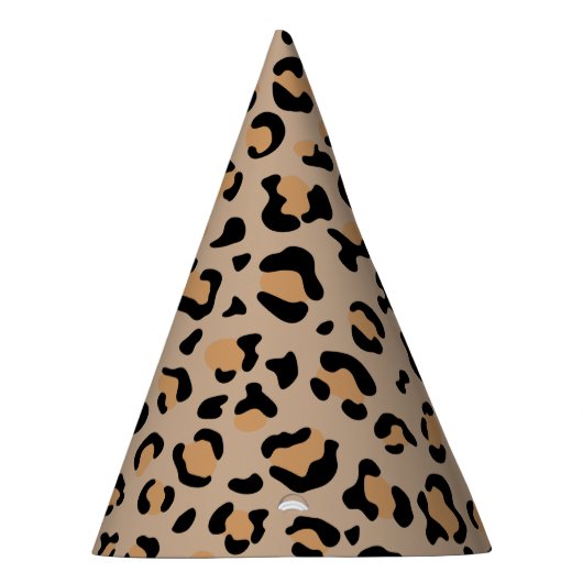 Leopardendrucke, Leoparden, Braunleopard Partyhütchen (Rechts)