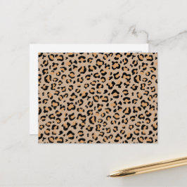 Leopardendrucke, Leoparden, Braunleopard Postkarte