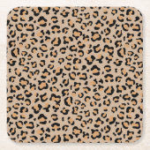 Leopardendrucke, Leoparden, Braunleopard Rechteckiger Pappuntersetzer (Vorderseite)
