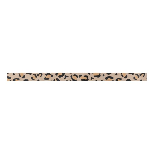 Leopardendrucke, Leoparden, Braunleopard Satinband (Vorderseite)