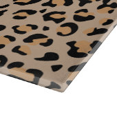 Leopardendrucke, Leoparden, Braunleopard Schneidebrett (Ecke)
