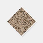 Leopardendrucke, Leoparden, Braunleopard Serviette (Ecke)