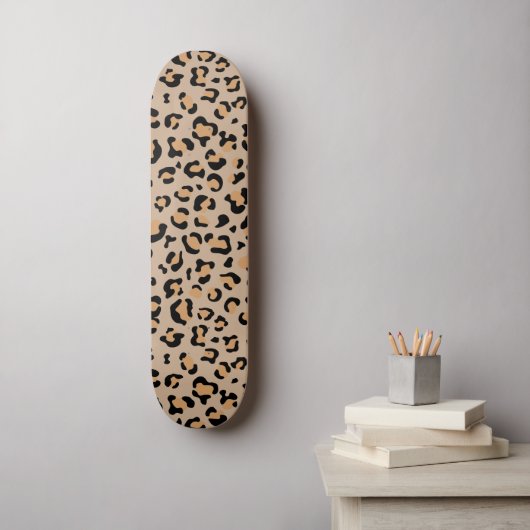 Leopardendrucke, Leoparden, Braunleopard Skateboard (Wandkunst)