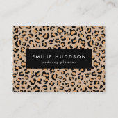 Leopardendrucke, Leoparden, Braunleopard Visitenkarte (Vorderseite)