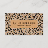 Leopardendrucke, Leoparden, Braunleopard Visitenkarte (Vorderseite)