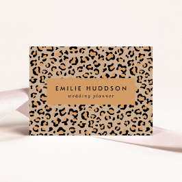 Leopardendrucke, Leoparden, Braunleopard Visitenkarte