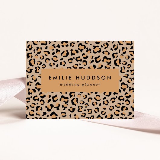 Leopardendrucke, Leoparden, Braunleopard Visitenkarte