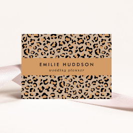 Leopardendrucke, Leoparden, Braunleopard Visitenkarte
