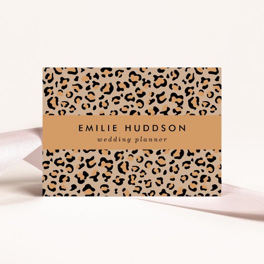 Leopardendrucke, Leoparden, Braunleopard Visitenkarte