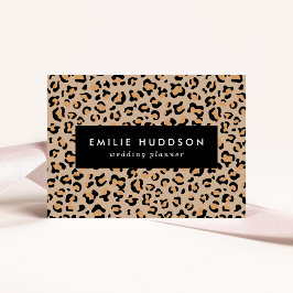 Leopardendrucke, Leoparden, Braunleopard Visitenkarte