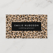 Leopardendrucke, Leoparden, Braunleopard Visitenkarte (Vorderseite)