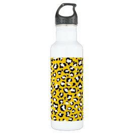 Leopardendrucke, Leoparden, Gelbleopard Edelstahlflasche