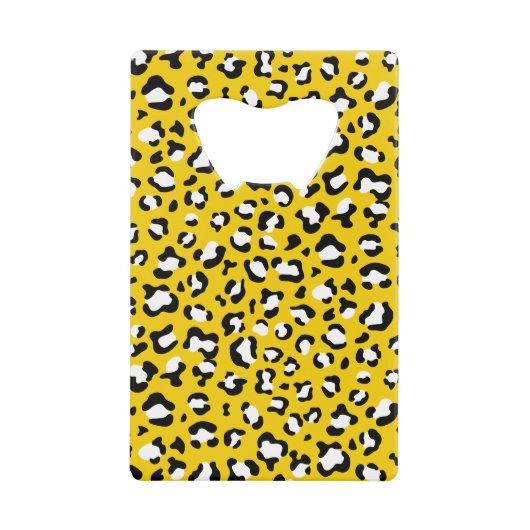 Leopardendrucke, Leoparden, Gelbleopard Geldbeutel Flaschenöffner (Vorderseite)