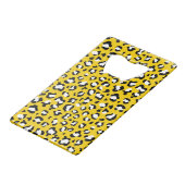 Leopardendrucke, Leoparden, Gelbleopard Geldbeutel Flaschenöffner (Vorderseite Schrägansicht)