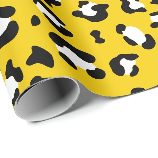 Leopardendrucke, Leoparden, Gelbleopard Geschenkpapier (Rolleneckpunkt)