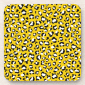 Leopardendrucke, Leoparden, Gelbleopard Getränkeuntersetzer (Vorderseite)