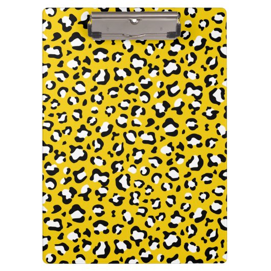 Leopardendrucke, Leoparden, Gelbleopard Klemmbrett (Vorderseite)