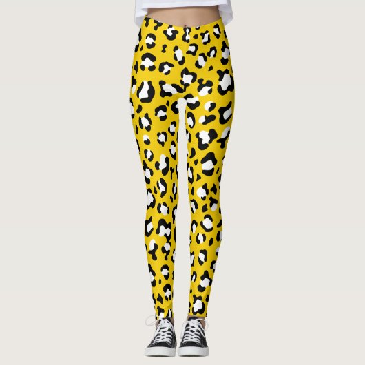 Leopardendrucke, Leoparden, Gelbleopard Leggings (Vorderseite)