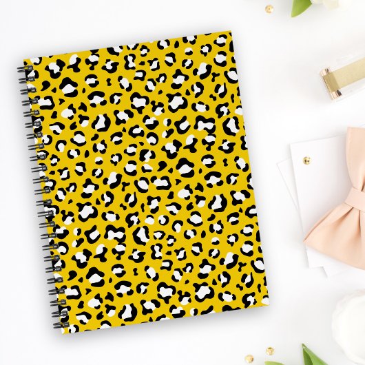 Leopardendrucke, Leoparden, Gelbleopard Notizblock
