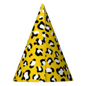 Leopardendrucke, Leoparden, Gelbleopard Partyhütchen (Rückseite)
