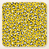 Leopardendrucke, Leoparden, Gelbleopard Rechteckiger Pappuntersetzer (Vorderseite)
