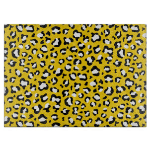 Leopardendrucke, Leoparden, Gelbleopard Schneidebrett