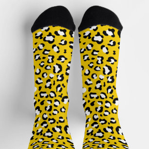 Leopardendrucke, Leoparden, Gelbleopard Socken