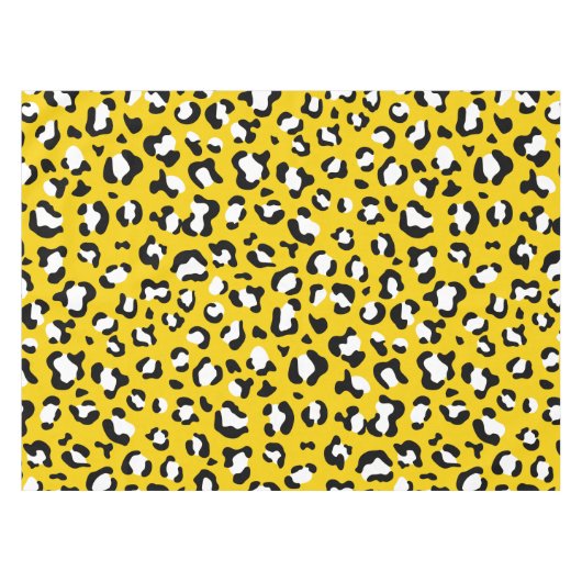 Leopardendrucke, Leoparden, Gelbleopard Tischdecke (Vorderseite (Horizontal))