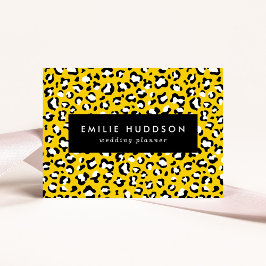 Leopardendrucke, Leoparden, Gelbleopard Visitenkarte