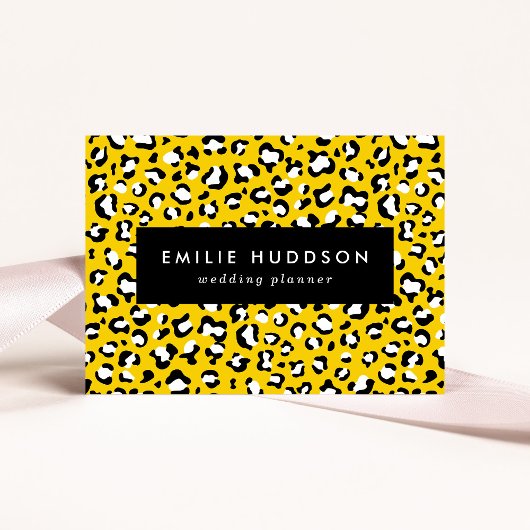 Leopardendrucke, Leoparden, Gelbleopard Visitenkarte