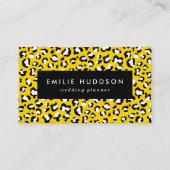 Leopardendrucke, Leoparden, Gelbleopard Visitenkarte (Vorderseite)