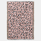 Leopardendrucke, Leoparden, rosa Leoparden Decke (Vorderseite Vertikal)