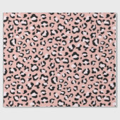Leopardendrucke, Leoparden, rosa Leoparden Geschenkpapier (Flach)