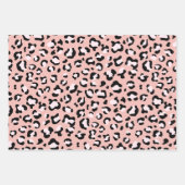 Leopardendrucke, Leoparden, rosa Leoparden Geschenkpapier Set (Vorderseite 3)