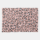 Leopardendrucke, Leoparden, rosa Leoparden Geschirrtuch (Horizontal)