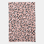 Leopardendrucke, Leoparden, rosa Leoparden Geschirrtuch (Vertikal)
