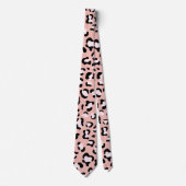 Leopardendrucke, Leoparden, rosa Leoparden Krawatte (Vorderseite)