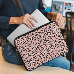 Leopardendrucke, Leoparden, rosa Leoparden Laptopschutzhülle