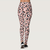 Leopardendrucke, Leoparden, rosa Leoparden Leggings (Rückseite)