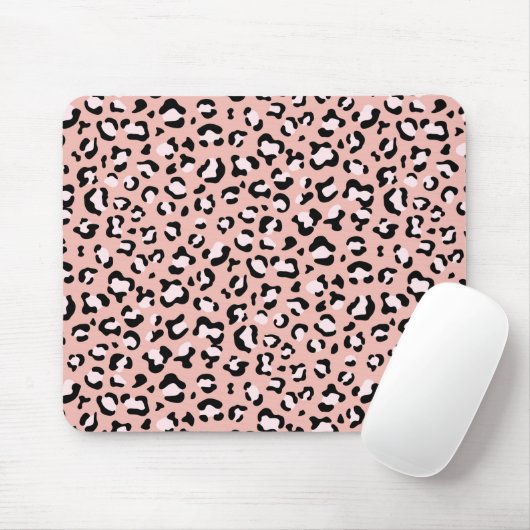Leopardendrucke, Leoparden, rosa Leoparden Mousepad (Mit Mouse)
