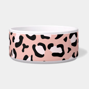 Leopardendrucke, Leoparden, rosa Leoparden Napf