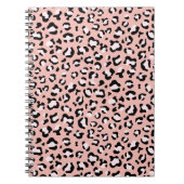 Leopardendrucke, Leoparden, rosa Leoparden Notizblock (Vorderseite)