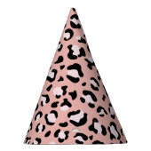 Leopardendrucke, Leoparden, rosa Leoparden Partyhütchen (Rechts)