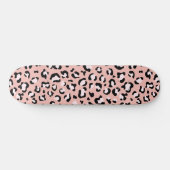 Leopardendrucke, Leoparden, rosa Leoparden Skateboard (Horizontal)