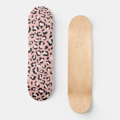 Leopardendrucke, Leoparden, rosa Leoparden Skateboard (Vorderseite)