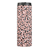 Leopardendrucke, Leoparden, rosa Leoparden Thermosbecher (Rückseite)
